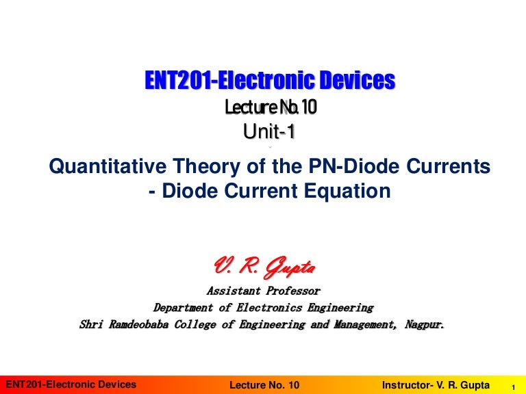 Diode Current Equation