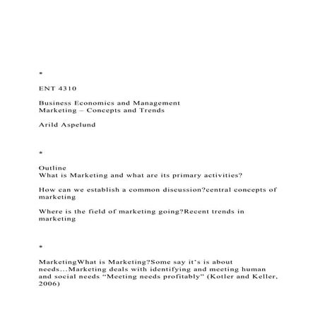 ENT 4310Business Economics and ManagementMarket.docx