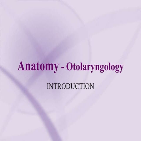 Antomy of Ear,Nose and Throat | PPTX
