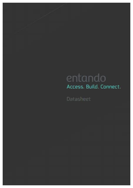 Entando datasheet