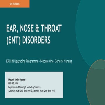Common ENT emergencies | PPS