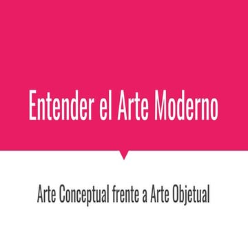 Entender el arte moderno 