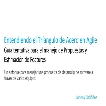 Entendiendo el Triángulo de Hierro en Agile