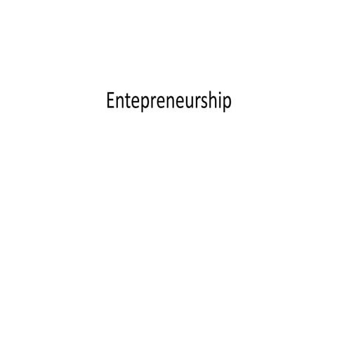 Entepreneurship for engineers