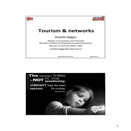 Tourism & networks