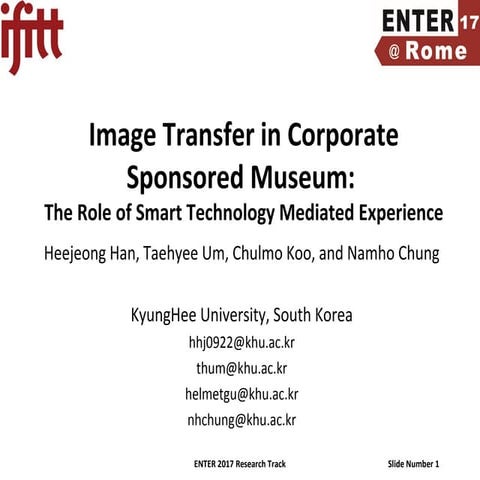 Image Transfer in Corporate Sponsored Museum