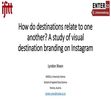 How do destinations relate to one another? A study of visual destination bran...