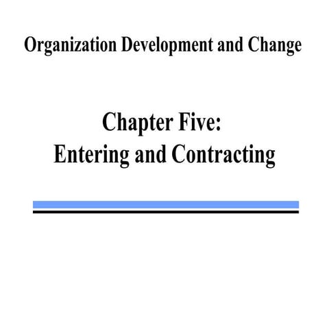 Entering and contractinng