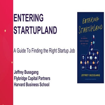 Entering StartUpLand presentation