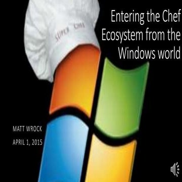 Entering the chef ecosystem from windows