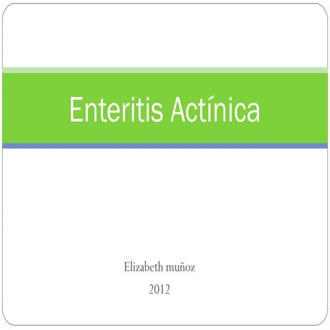 Enteritis actínica | PPT