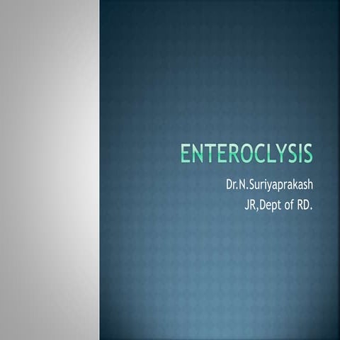 Enteroclysis