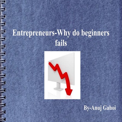 Entrepreneur - Why Do Beginners Fails 