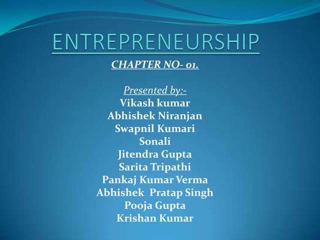 Franchising presentation