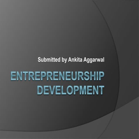 Entrepreneurship development