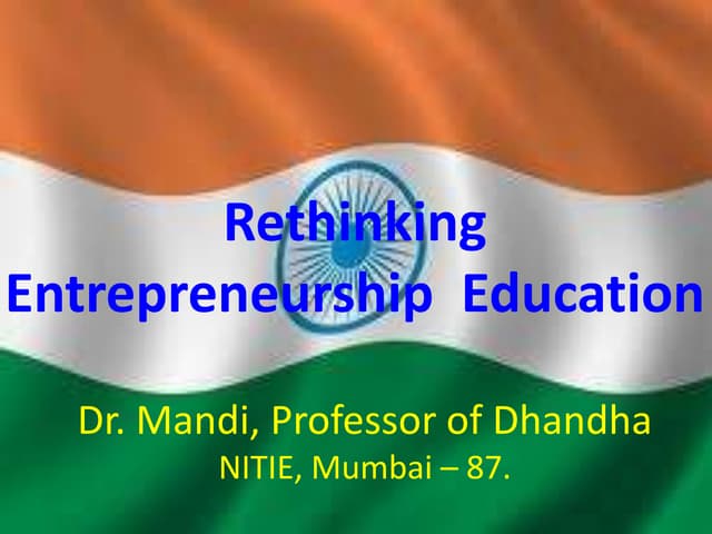 Enterpreneurship education