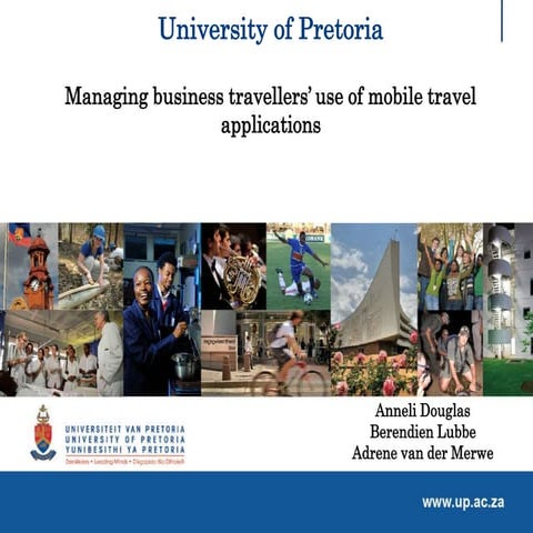Managing business travellers' use of mobile travel applications