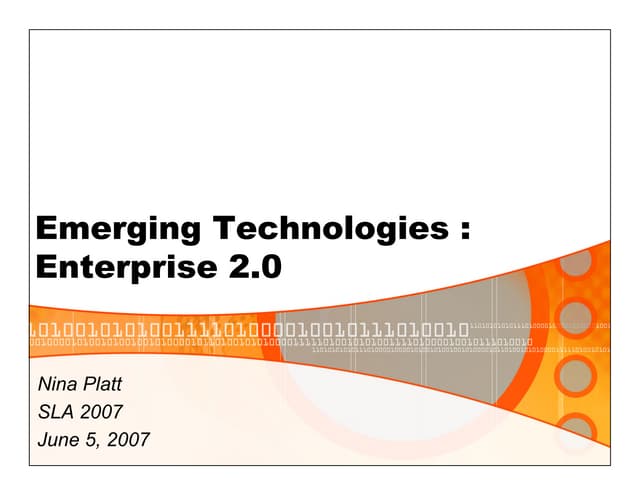 Enterprise 2.0 in Law Firms