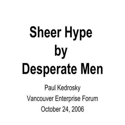 Enterprise 2.0: Sheer Hype by Desperate Men