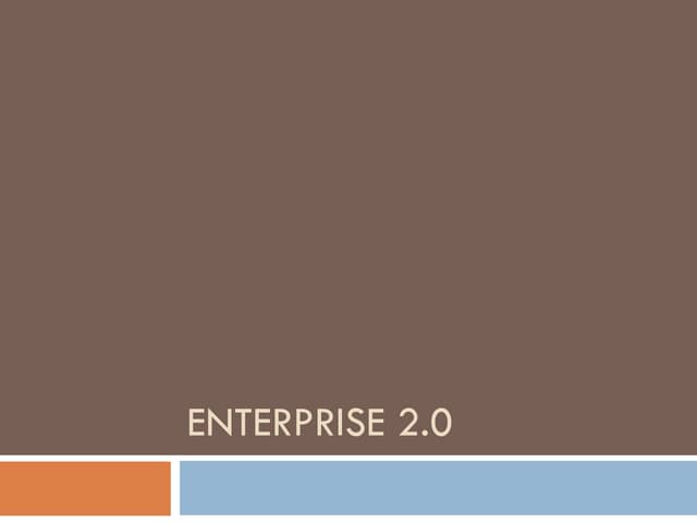 Enterprise 20 Summary