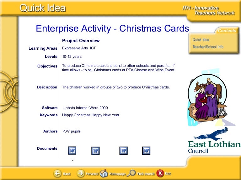Enterprise Activity Christmas Cards
