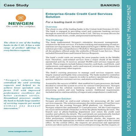 Enterprise grade credit card services