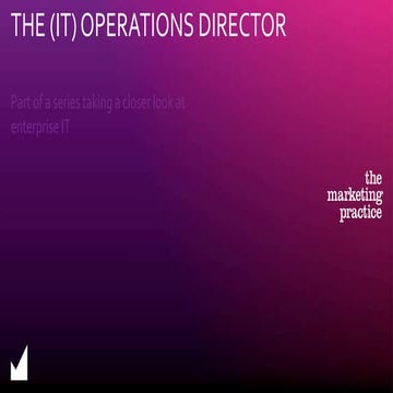 Introducing the Operations Director