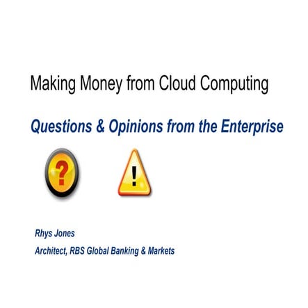 Enterprise Questions For Cloud Computing Vendors