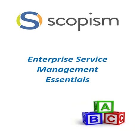 Enterprise service-management-essentials