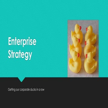 Enterprise strategy