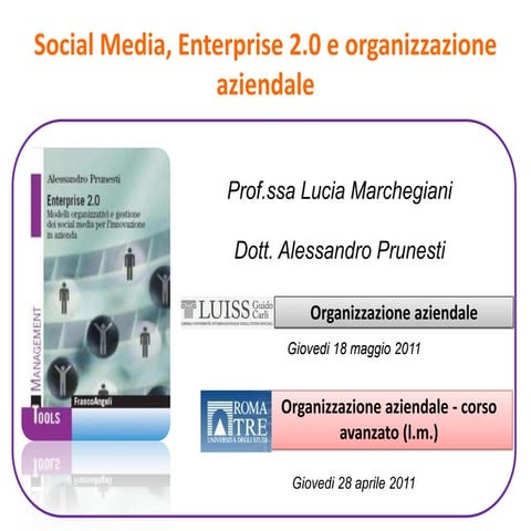 Enterprise 2.0 e organizzazione aziendale