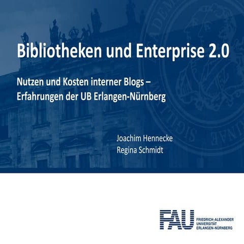 Bibliotheken und Enterprise 2.0