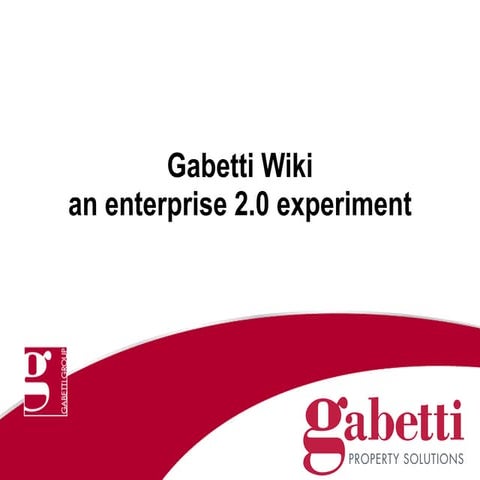 Enterprise 2.0 in Gabetti