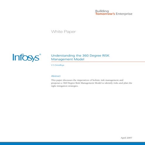 Enterprise 360 degree risk management