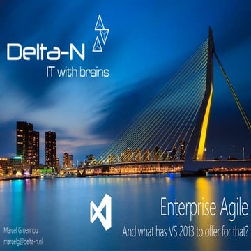 Enterprise Agile - Application Lifecycle Management Event 2013