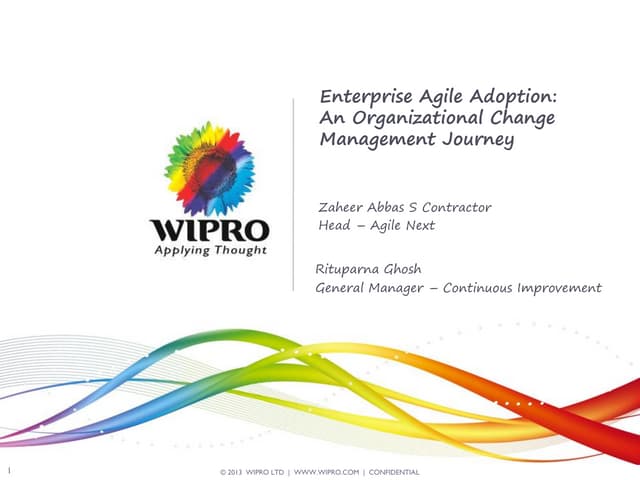 Enterprise Agile Adoption - An Organizational Change Management Journey