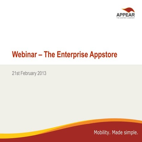 Enterprise Appstore webinar FEB13