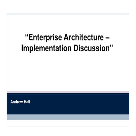 Enterprise architecture team discussion