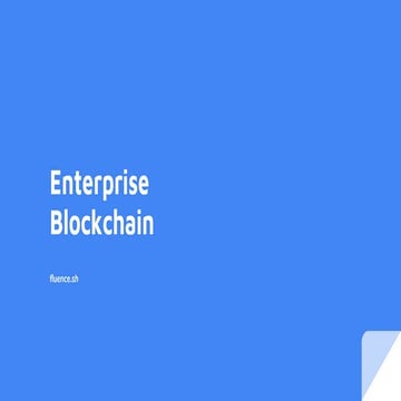 Enterprise blockchain| Blockchain as a Service| Blockchain Disruption| Blockc...