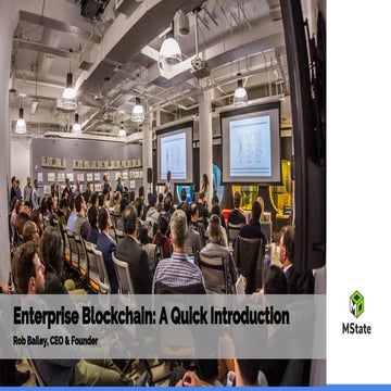 Enterprise Blockchain: A Short Introduction 