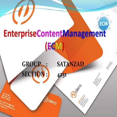 Enterprise Content Management (Ecm)