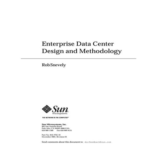 Enterprise data center design and methodology