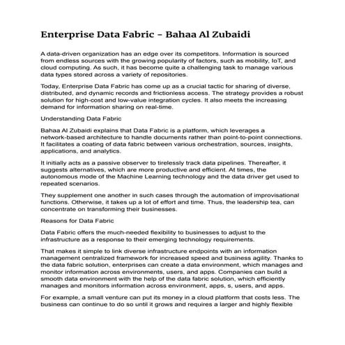 Enterprise Data Fabric - Bahaa Al Zubaidi.pdf