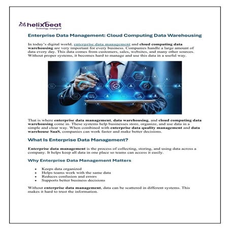 Data as a Service for Smart Business Growth | PDF