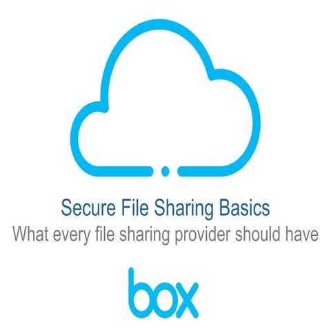 Secure File Sharing Basics -  What Every File Sharing Provider Should Have