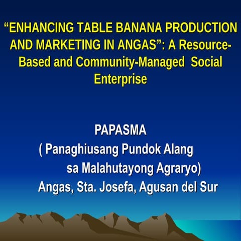 Case presentation - Strong Market Orientation (Papasma)