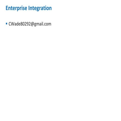 Enterprise integration primer
