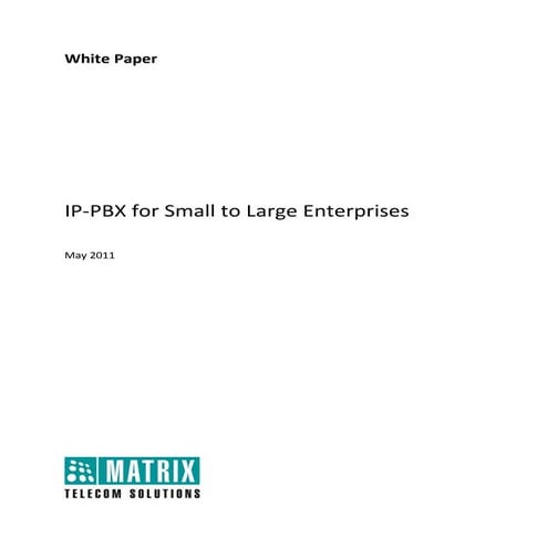 Enterprise ip pbx-white paper