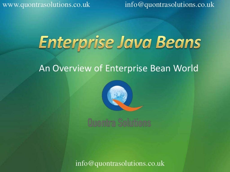 Enterprise java beans