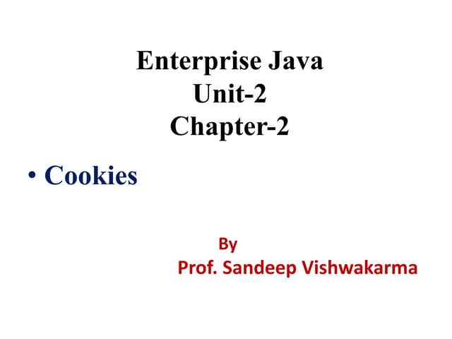 Enterprise java unit-2_chapter-2 | PPTX